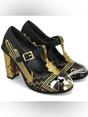 Hot Chocolate Design The Chocolaticas Golden Nights Mary Jane Pump Size 8 NWOT